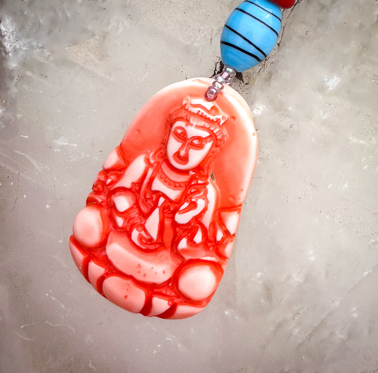 TALISMAN ROJO Y CELESTE