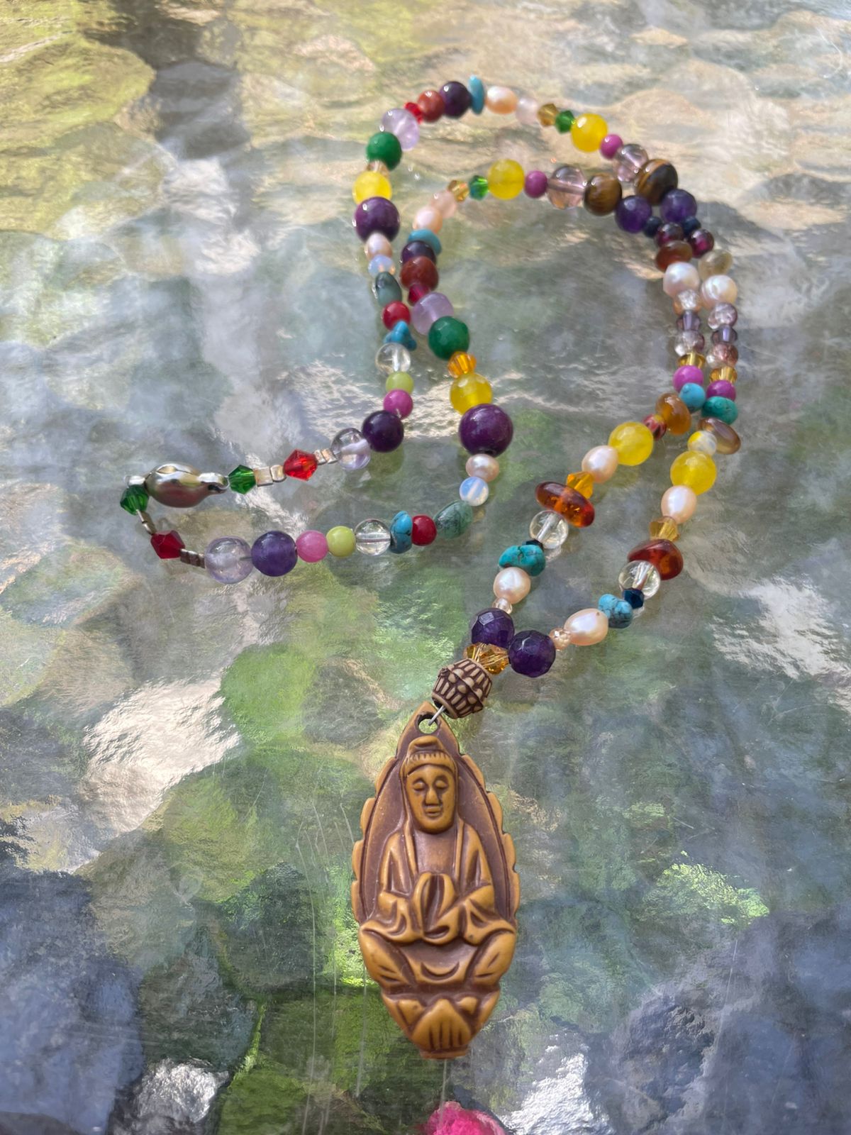 Talismán kuan Yin grmss multicolores