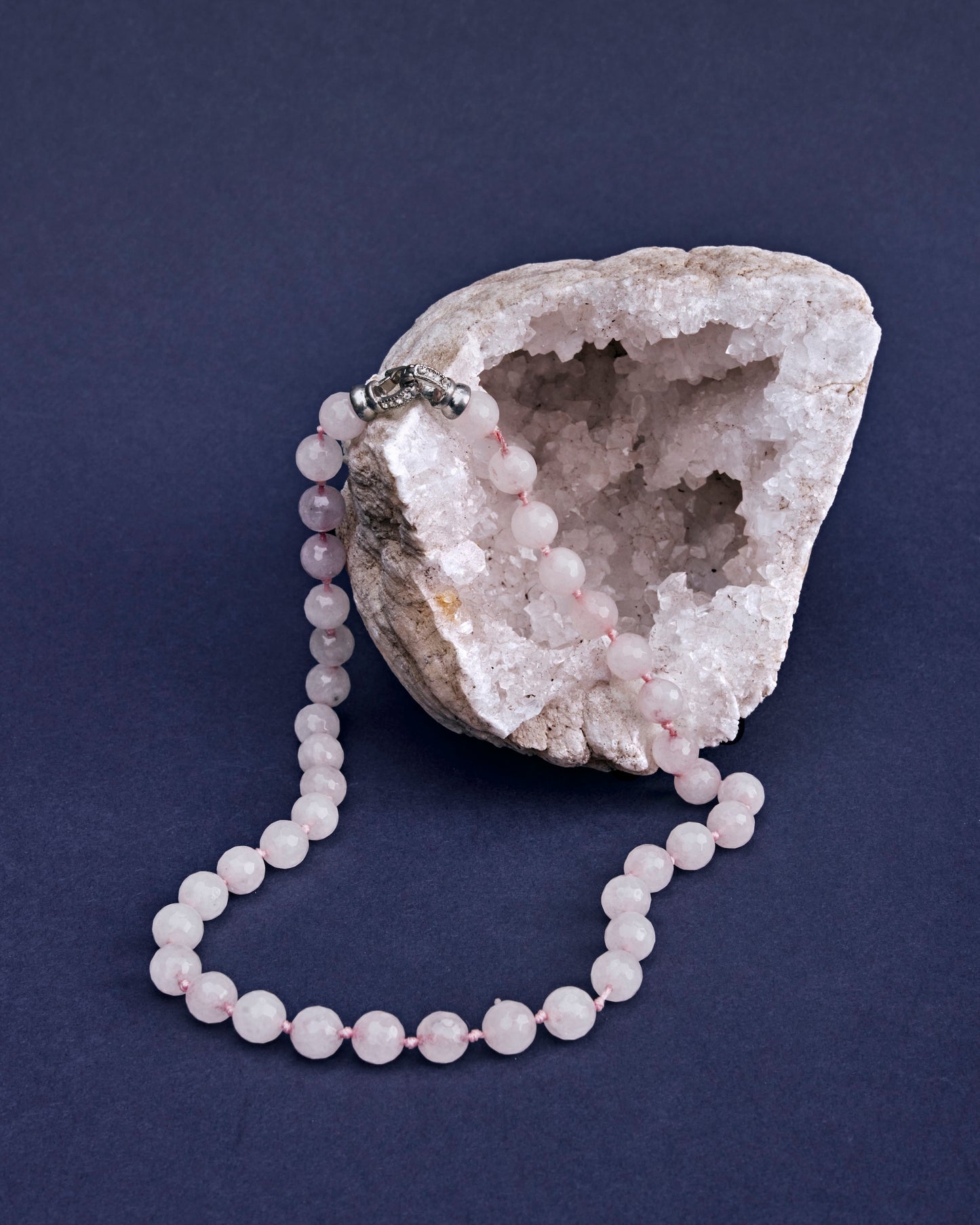 Cuarzo rosa facetado