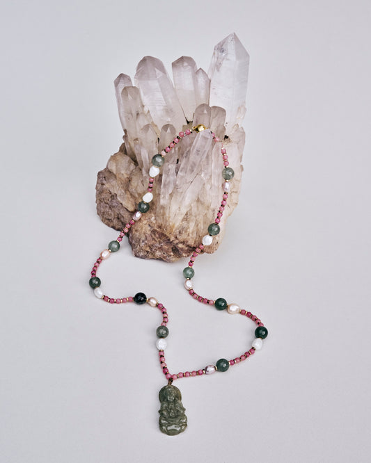 Talismán en jade de la Diosa Kuan Jin